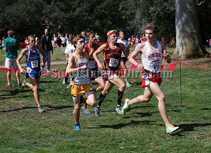 2014StanfordSeededBoys-329.JPG - Seeded boys race at the Stanford Invitational, September 27, Stanford Golf Course, Stanford, California.